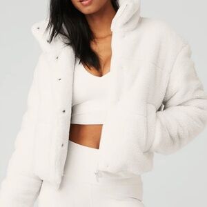 Alo Snow Angel Sherpa Teddy Puffer Coat